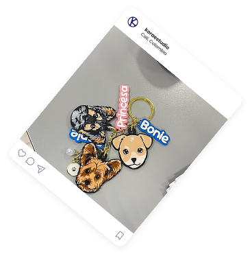 Llaveros personalizados de Princesa y Bonie
